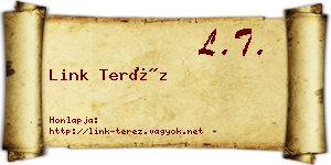 Link Teréz névjegykártya